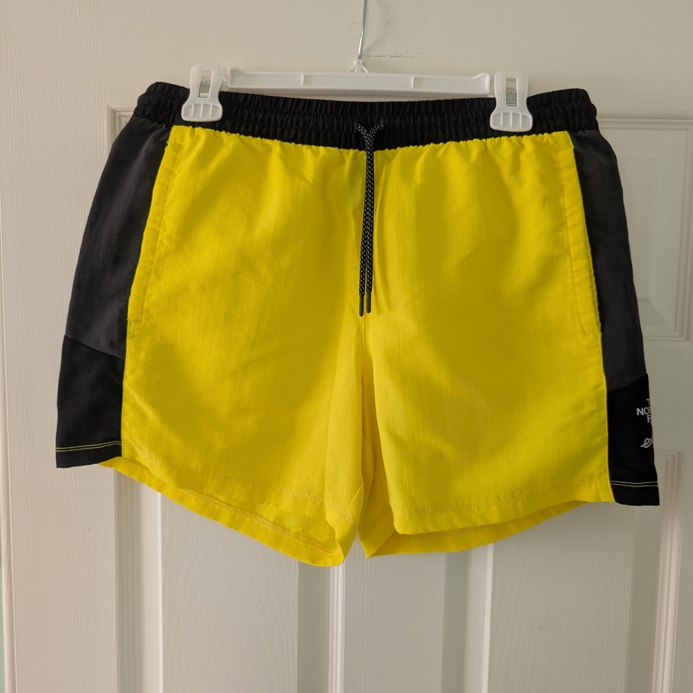 The North Face Yellow and Black Extreme Shorts